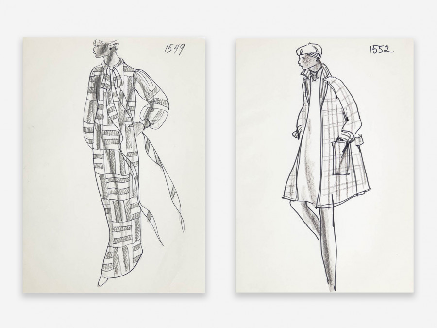 50 Jeff Sayre Illustrations for Geoffrey Beene (1970-74)