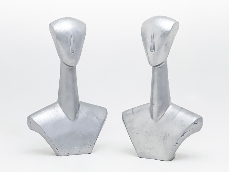 Lot 23, Geoffrey Beene Stylized Mannequin Busts, Pair