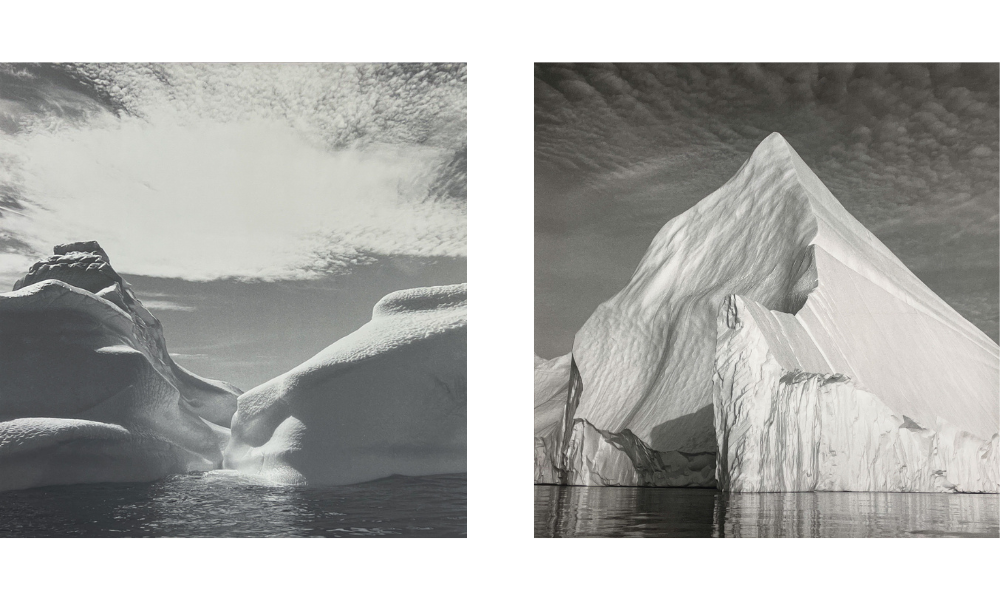 From left: Lynn Davis, Iceberg #3, Disko Bay, Greenland, 1988, sold for $20,625; Lynn Davis, Iceberg #22, Disko Bay, Greenland, 1988, sold for $4,625