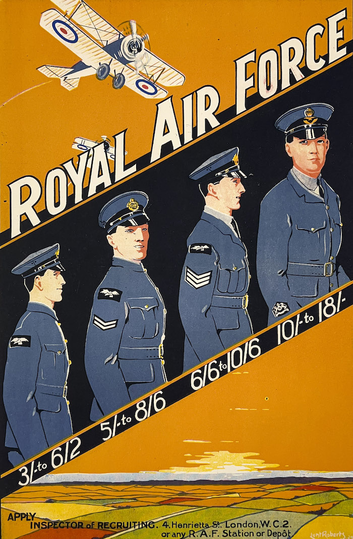Lot 15 Richard John Lunt Roberts, Royal Air Force Recruitment Poster (1920)