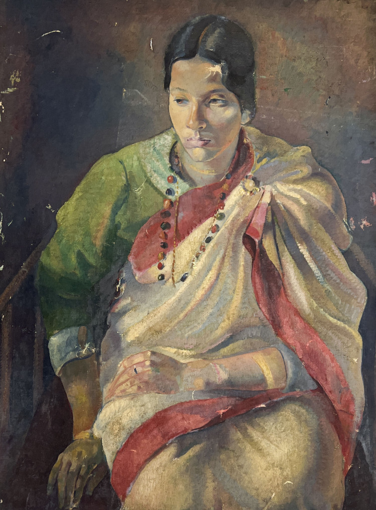 Lot 111 Clara Klinghoffer, Portrait of Pratima Tagore