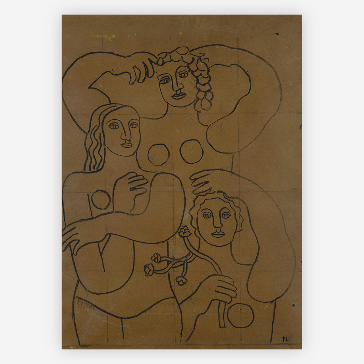 Study for Composition with Three Figures