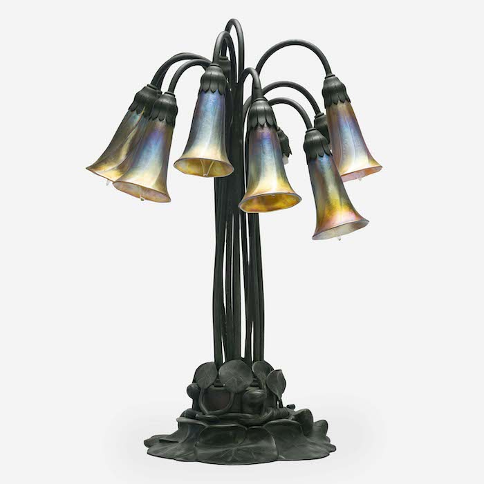 Lot 139 | Tiffany Studios, Ten-Light "Lily" Table Lamp