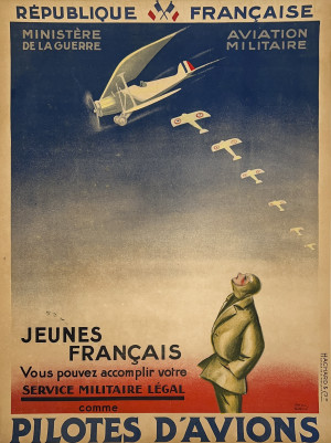 Image for Lot Paul Colin - Recruitment PosterRépublique Française Military Aviation