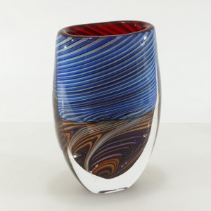 Image for Lot Lino Tagliapietra Style Swirl Glass Vase