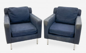 Image for Lot Edward Wormley Lounge chairs for Dunbar