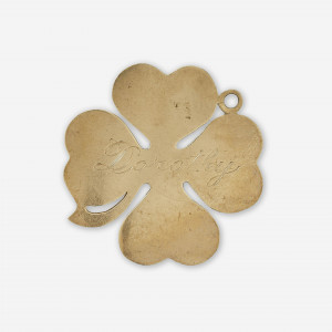 Image for Lot 14K Yellow Gold Four Leaf Clover Charm/Pendant