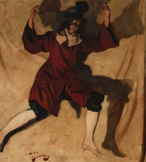 Image for Lot André Devambez - Untitled (Red coat)