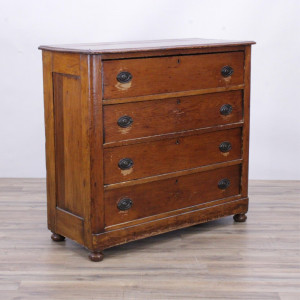 Image for Lot Country Stained Pine Dresser, 19th C.