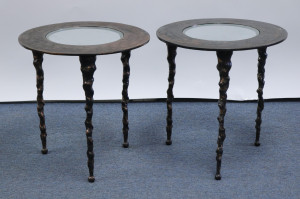 Image for Lot Michael Aram, Pair of Lava Tables