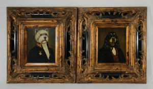Image for Lot After Thierry Poncelet - 2 Dog Portraits
