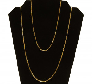 Image for Lot Pair of 14k Gold Chain Necklaces