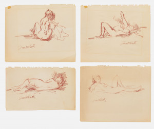 Image for Lot Jan de Ruth - Four Nude Studies