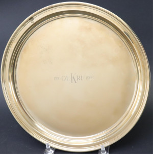 Image for Lot Tiffany &amp; Co. Solid 14K Gold Presentation Plate