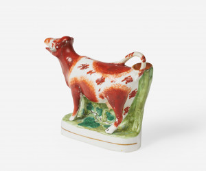 Image for Lot Staffordshire Pottery - Cow Creamer/Spill Vase