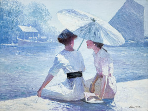 Image for Lot Lawrence (Law Kwok Leung) - Two Women Under a Parasol