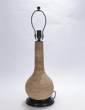 Image for Lot Contemporary Woven Rush Lamp