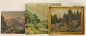 Image for Lot S Burtan, Hunting, signed Landscape Paintings