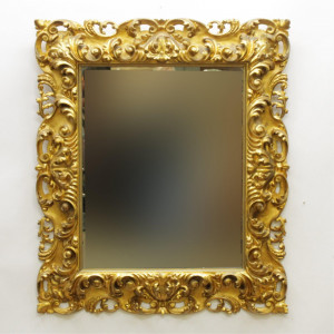 Image for Lot Rocco Style Gilt Mirror