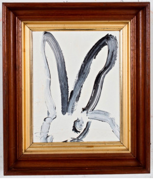 Image for Lot Hunt Slonem Unitled (White Rabbit)