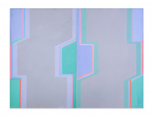 Image for Lot Michael Loew - Blue Plus Green Diptych