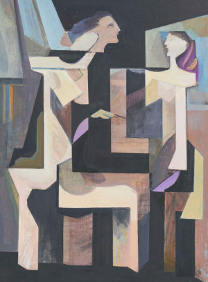 Image for Lot Leonard Alberts - Two Figures