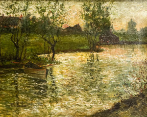 Image for Lot Artist Unknown - Untitled (River Scene)
