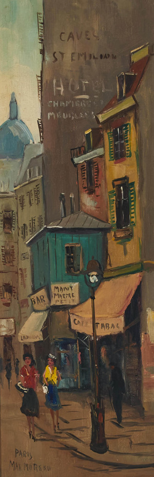 Image for Lot Max Moreau - View of Montmartre