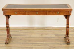 Image for Lot Regency Style Maple Flip Top Table/Desk