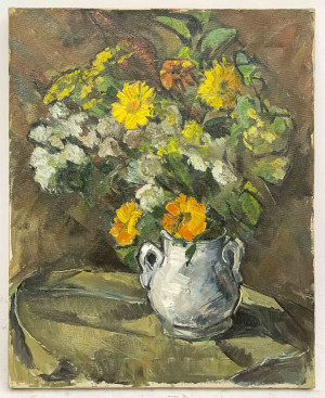 Image for Lot Albert Bela Bauer - Still Life with Yellow Daisies