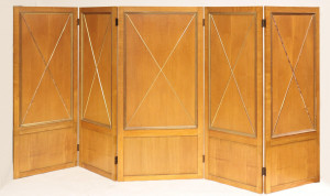 Image for Lot Mid Century French Parcel-Gilt Room Divider