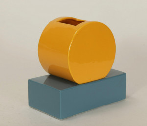 Image for Lot Ettore Sottsass, Alessio Sarri - Ceramic Yang Vase