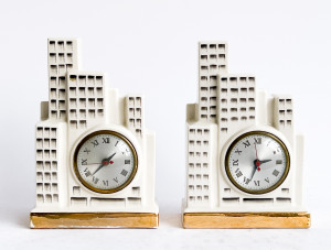 Image for Lot 2 Art Deco Sessions Mantel Clocks