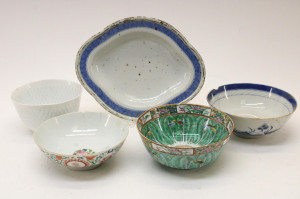 Image for Lot 4 Chinese Porcelain Bowl and One Dish