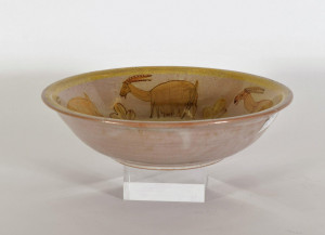 Image for Lot Guido Gambone - Pottery Bowl, c.1950