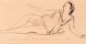 Image for Lot Andre Dunoyer de Segonzac - Isadora Duncan Study III