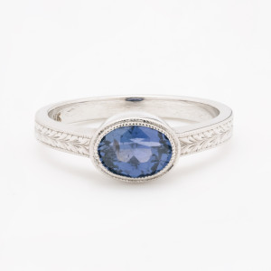 Image for Lot White Gold Sapphire Ring