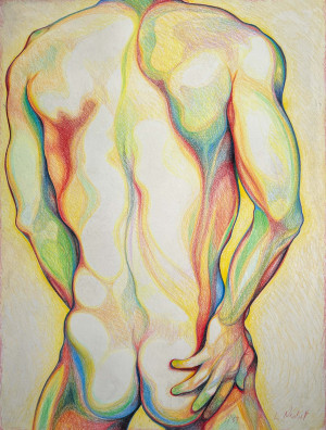 Image for Lot Lowell Nesbitt - Untitled (Nude in Yellow)