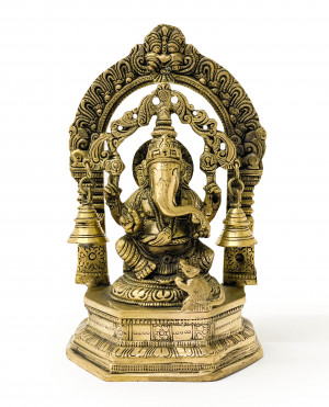 Image for Lot Indian Brass Figure of Ganesha