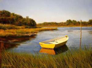 Image for Lot Laurence Johnston - The Yellow Boat