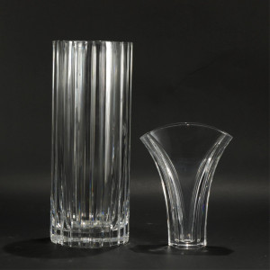 Image for Lot Baccarat Harmonie & Ginkgo Crystal Vases