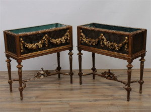 Image for Lot Pair of Louis XVI Style Carved Jardineres