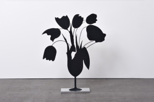 Image for Lot Donald Sultan - Black Tulips and Vase, April 5, 2014