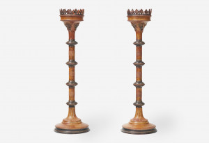Image for Lot Pricket Candle Sticks