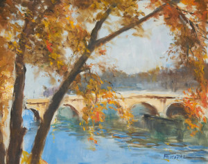 Image for Lot Pál Fried - Autumn Bridge Paris