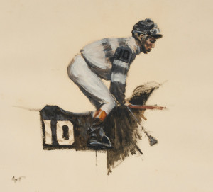 Image for Lot Charles Apt - Untitled (Jockey detail)