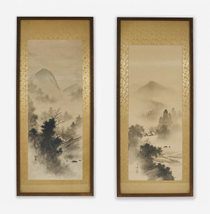 Image for Lot Unknown Artist - Group of Two Japanese Landscapes