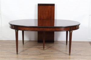 Image for Lot Louis XVI Style Walnut Extension Dining Table