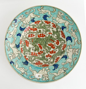Image for Lot Edmond Lachenal French Faience Charger