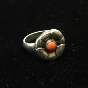 Image for Lot Georg Jensen Coral Flower Ring 64 circa 192730